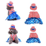 Maxbell Pet Dog Cat American Flag Party Female Suit Costume Fancy Dress Outfit S