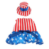 Maxbell Pet Dog Cat American Flag Party Female Suit Costume Fancy Dress Outfit S
