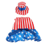 Maxbell Pet Dog Cat American Flag Party Female Suit Costume Fancy Dress Outfit S