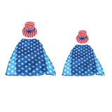 Maxbell Pet USA Flag Style Small Male Dog Hat Clothes Pet Puppy Cat Costume Apparel S