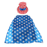 Maxbell Pet USA Flag Style Small Male Dog Hat Clothes Pet Puppy Cat Costume Apparel S