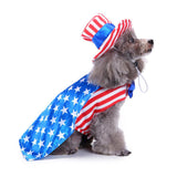 Maxbell Pet USA Flag Style Small Male Dog Hat Clothes Pet Puppy Cat Costume Apparel S