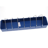 Maxbell Bird Water Feeding Cage Outdoor Feeding Trough Storage Feed Supplies Blue