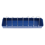 Maxbell Bird Water Feeding Cage Outdoor Feeding Trough Storage Feed Supplies Blue