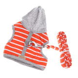 Maxbell Pet Cat Kitten Adjustable Harness Walking Lead Leash Chest Strap  Orange S