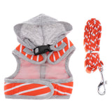 Maxbell Pet Cat Kitten Adjustable Harness Walking Lead Leash Chest Strap  Orange S