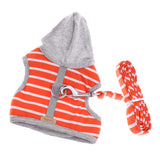 Maxbell Pet Cat Kitten Adjustable Harness Walking Lead Leash Chest Strap  Orange S
