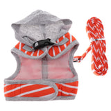 Maxbell Pet Cat Kitten Adjustable Harness Walking Lead Leash Chest Strap  Orange S