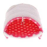 Maxbell Pet Triangle Hammock Parrot Bird Small Animal House Warm Hut Nest Pink L