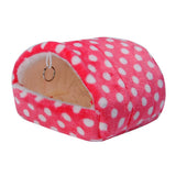Maxbell Pet Triangle Hammock Parrot Bird Small Animal House Warm Hut Nest Pink L