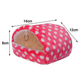 Maxbell Pet Triangle Hammock Parrot Bird Small Animal House Warm Hut Nest Pink L