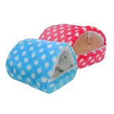 Maxbell Pet Triangle Hammock Parrot Bird Small Animal House Warm Hut Nest Pink L