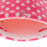 Maxbell Pet Triangle Hammock Parrot Bird Small Animal House Warm Hut Nest Pink L