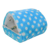 Maxbell Pet Triangle Hammock Parrot Bird Small Animal House Warm Hut Nest Blue L
