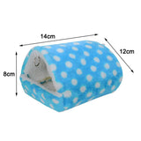 Maxbell Pet Triangle Hammock Parrot Bird Small Animal House Warm Hut Nest Blue L