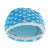 Maxbell Pet Triangle Hammock Parrot Bird Small Animal House Warm Hut Nest Blue L