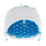 Maxbell Pet Triangle Hammock Parrot Bird Small Animal House Warm Hut Nest Blue L