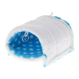 Maxbell Pet Triangle Hammock Parrot Bird Small Animal House Warm Hut Nest Blue L