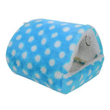 Maxbell Pet Triangle Hammock Parrot Bird Small Animal House Warm Hut Nest Blue L