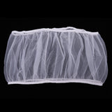Maxbell Bird Cage Net Cover Mesh Bird Seed Catcher Guard Net Cover Shell Skirt Trap Whte L
