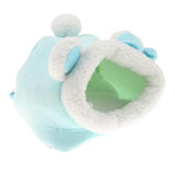 Maxbell Small Pet Dwarf Hamster Guinea Pig Bed House Pets Winter Warm Sleeping Nest Blue L