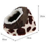 Maxbell Pet Dog & Cat Bed House Pets Winter Warm Sleep Cave for Puppy Kitten Kitty