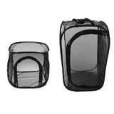 Max Foldable Insect and Butterfly Habitat Net Terrarium Breeding Cage Black S