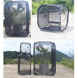 Max Foldable Insect and Butterfly Habitat Net Terrarium Breeding Cage Black S