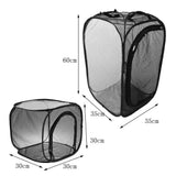 Max Foldable Insect and Butterfly Habitat Net Terrarium Breeding Cage Black S