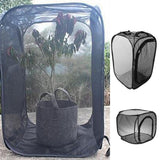 Max Foldable Insect and Butterfly Habitat Net Terrarium Breeding Cage Black S