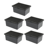 Maxbell 5 pcs Insect Reptile Spider Transport Breeding Cage Hatching Container Black