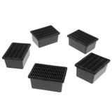 Maxbell 5 pcs Insect Reptile Spider Transport Breeding Cage Hatching Container Black