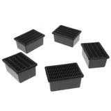 Maxbell 5 pcs Insect Reptile Spider Transport Breeding Cage Hatching Container Black