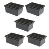 Maxbell 5 pcs Insect Reptile Spider Transport Breeding Cage Hatching Container Black