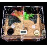 Maxbell Reptile Terrarium Box Amphibian Breeding Box Double-storehouse box