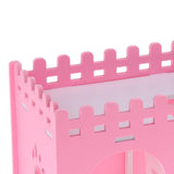 Maxbell Hamster Guinea Pig House Hideout Playground Exercise Toy With Ladder Pink