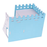Maxbell Hamster Guinea Pig House Hideout Playground Exercise Toy With Ladder Blue