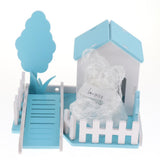 Maxbell Small Pet Nest Hamster House Cage Villa Fence 3 in 1 with Ladder Blue