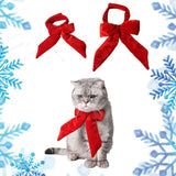 Maxbell Dog Cat Big Bow Tie Adjustable Bowtie Necktie Collar Puppy Accessory Blue S