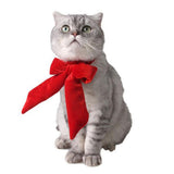 Maxbell Dog Cat Big Bow Tie Adjustable Bowtie Necktie Collar Puppy Accessory Red M