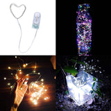 Max Multi-function Button Battery Copper Wire Lamp Festival Wedding Colorful