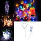 Max Multi-function Button Battery Copper Wire Lamp Festival Wedding Colorful