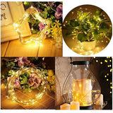 Max Multi-function Button Battery Copper Wire Lamp Festival Wedding Warm White