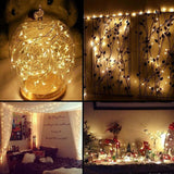 Max Multi-function Button Battery Copper Wire Lamp Festival Wedding Warm White