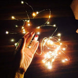 Max Multi-function Button Battery Copper Wire Lamp Festival Wedding Warm White