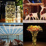 Max Multi-function Button Battery Copper Wire Lamp Festival Wedding Warm White
