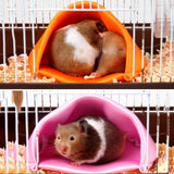 Maxbell Hamster Hammock Hanging Bed House Habitats Cage for Gerbil Chinchilla Red