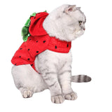 Maxbell Cute Cat Costume Strawberry Hooded Clothes Halloween Daily Wear