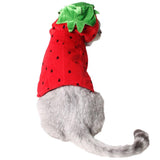 Maxbell Cute Cat Costume Strawberry Hooded Clothes Halloween Daily Wear