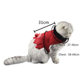 Maxbell Pet Clothes Halloween Little Devil Tail Cloak for Cats Small Medium Dogs M
